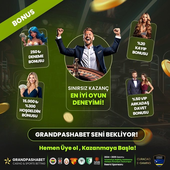 ⭐️FORUM ROYAL &amp; GRANDPASHABET
💰100 TL NAKİT ŞARTSIZ ETKİNLİK!
✍️SON İŞLEMSİZ-ÇEVRİMSİZ-YATIRIM ŞARTSIZ
⚽️Beşiktaş - Galatasaray

➡️Katılım👉l24.im/Jgt1

🕊️RT+ETİKET #denemebonusu #freespin #freebet
