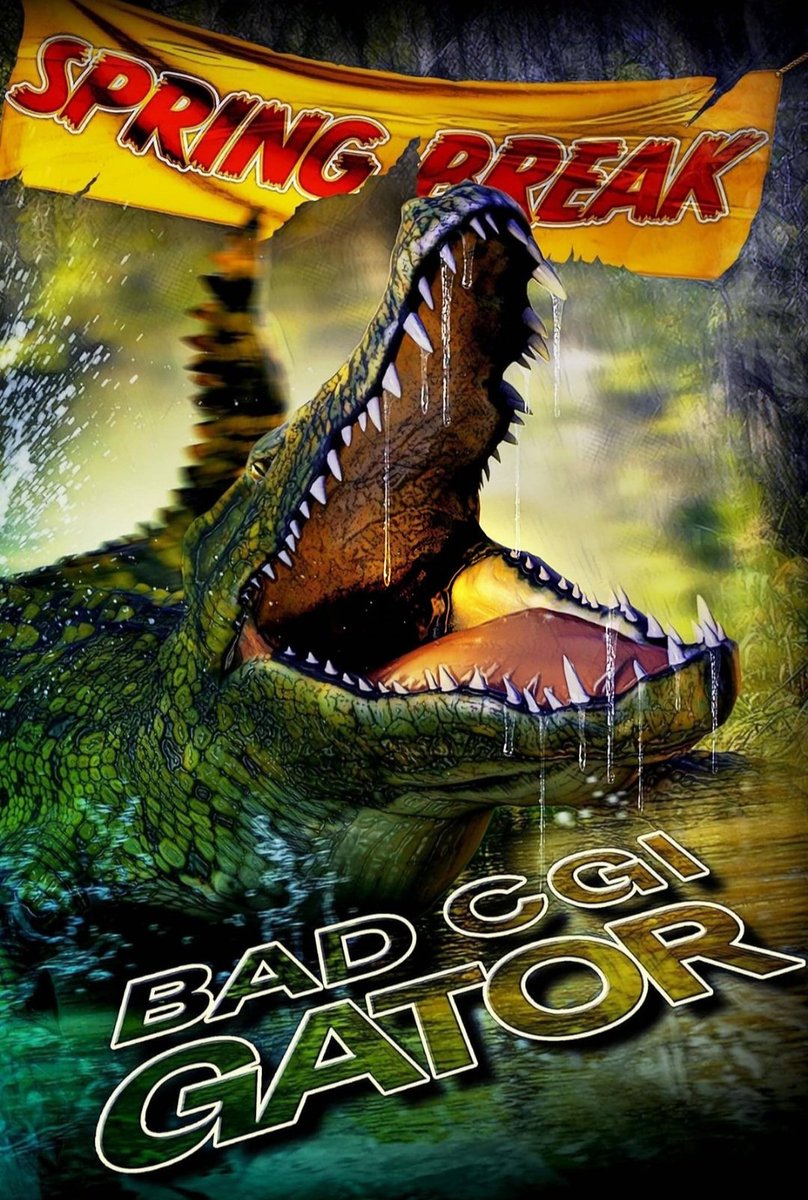 evil_toast916's tweet photo. The #shitbinge continues! #NowWatching Bad CGI Gator (2023) w/ @Whorror_Fiend on @Tubi. Here we go!
#gators #tubi #badcgi https://t.co/IsWECqQAiq