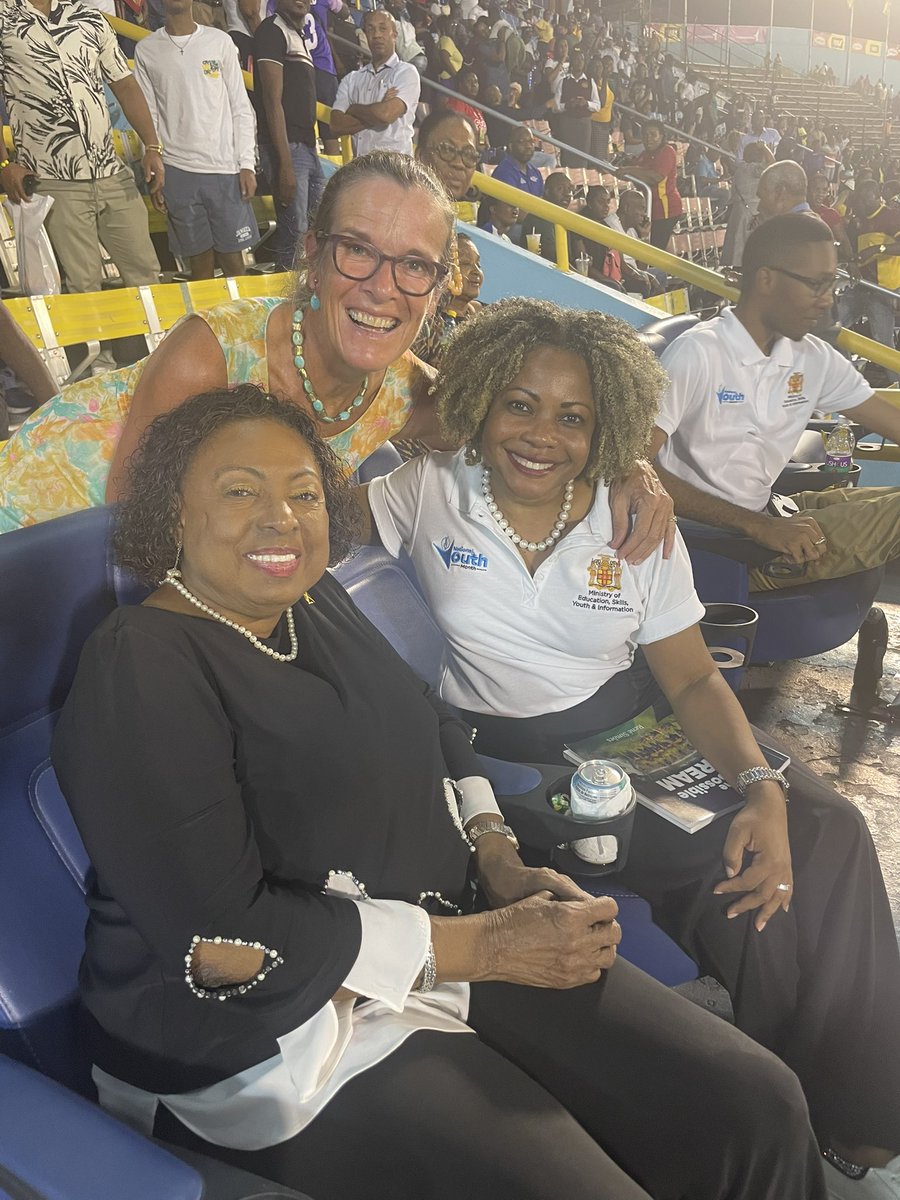 Judith Slater (@judithslater_uk) on Twitter photo Great to be back at #Champs to watch 🇯🇲’s stars of the future perform heroics on the track. Also good to catch up with Ministers <a href="/Babsy_grange/">Hon. Olivia “Babsy” Grange</a> & #DanaMorrisDixon Great to be back at #Champs to watch 🇯🇲’s stars of the future perform heroics on the track. Also good to catch up with Ministers <a href="/Babsy_grange/">Hon. Olivia “Babsy” Grange</a> & #DanaMorrisDixon