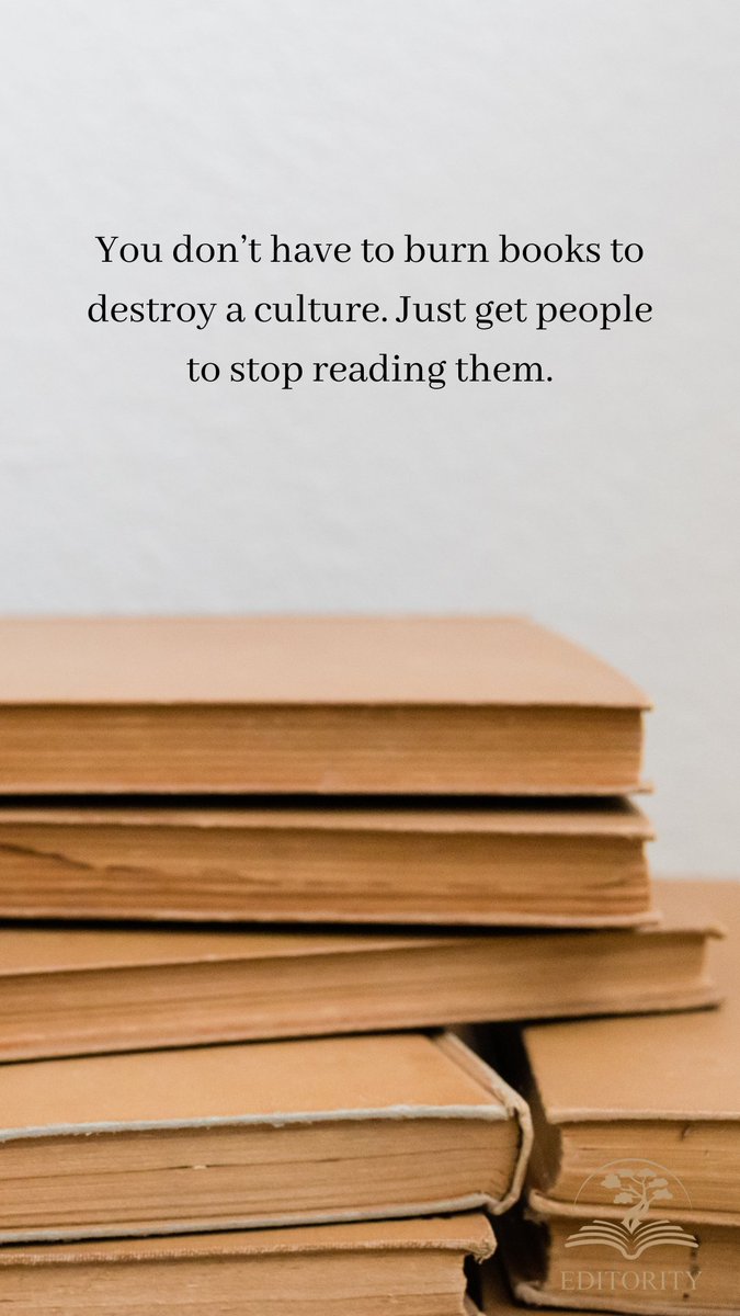 editority's tweet image. 🚫 “You don’t have to burn books to destroy a culture. Just get people to stop reading them.” — Ray Bradbury

Banned books. Silenced voices. Erased stories. At Editority, we’re making sure indie authors don’t disappear. Every story matters.  #BooksNotBans #IndieAuthors #Editority