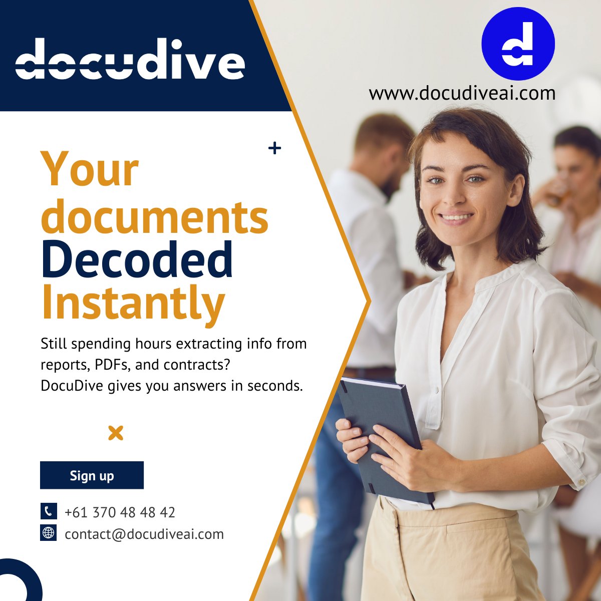 docudive's tweet image. Your docs. Decoded instantly. 🧠📂
DocuDive delivers answers from reports, PDFs, and contracts in seconds—no manual grind.
🔗 docudiveai.com
#DocuDive #DocumentAI #SmarterWorkflows #AIProductivity
