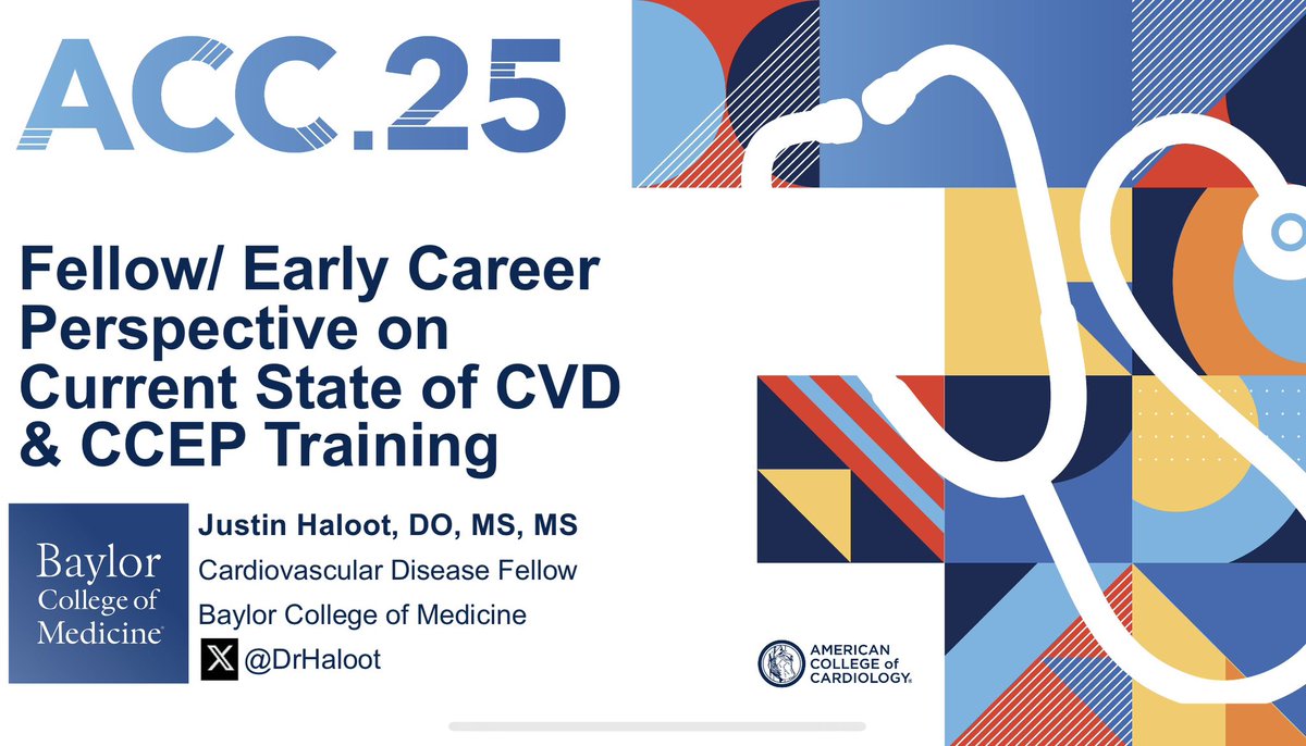 Justin Haloot (@drhaloot) on Twitter photo So excited and honored to be part of an expert panel on Opportunities and Challenges in Cardiovascular and Cardiac Electrophysiology Training and represent FIT perspectives! Exciting sessions and more at #ACC25 <a href="/ACCinTouch/">American College of Cardiology</a>
#ACC25 #ACCFIT #Epeeps #cardiotwitter #ACCEP #ACCFIT So excited and honored to be part of an expert panel on Opportunities and Challenges in Cardiovascular and Cardiac Electrophysiology Training and represent FIT perspectives! Exciting sessions and more at #ACC25 <a href="/ACCinTouch/">American College of Cardiology</a>
#ACC25 #ACCFIT #Epeeps #cardiotwitter #ACCEP #ACCFIT
