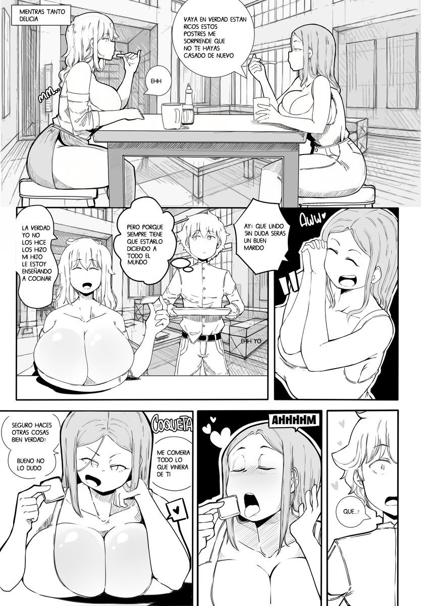 Delicia le enseña a cocinar a su hijo u.u  
---------------------------------- 
linktr.ee/comicomryu
Patreon/comics_de_ryu                               
ko-fi/comicomryu