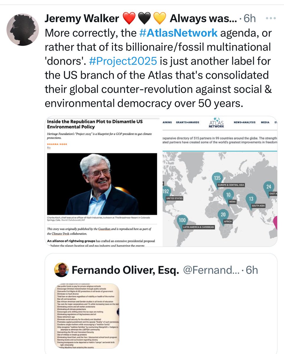 HuiaSue's tweet photo. #AtlasNetwork, #Fossilfuel #Megacorps & #Project2025 - under #Trump, but operating in many countries -pushing far RW conservative & anti-#ClimateAction agenda, propaganda, #privatisation, inequality, racism & corporate fascism #nzpol #auspol #eupol #canpol #uspol https://t.co/Ue9oDXEqaI