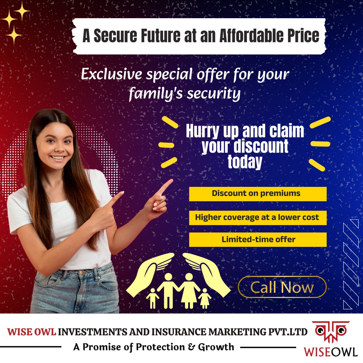 Wiseowl2016's tweet photo. 🚀 Secure Your Family’s Future at an Affordable Price! 💰🏡

✨ Exclusive Limited-Time Offer! ✨
✅ Discount on Premiums
✅ Higher Coverage at a Lower Cost
✅ Special Deals for Your Family’s Security

🔔 Hurry Up! Offer Won’t Last Forever. Claim Your Discount Today!
📞 Dm us now https://t.co/M9YJXj3IzQ