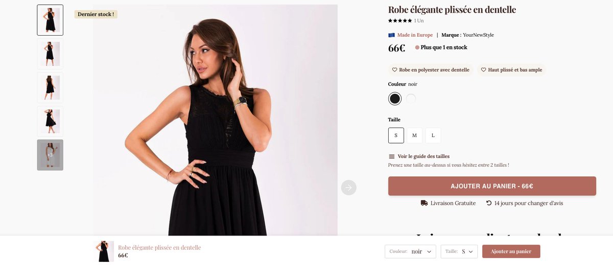 Affiseo_'s tweet image. J&apos;ai créé un site de dropshipping de robes ultra brandé automatisé à 100% avec l&apos;IA et j&apos;ai tout dévoilé dans une vidéo 👇 

Et déjà 337 mots clés référencés après seulement 4 semaines

🔵 Les produits se classent dans les bonnes collections 
🔵 Les filtres se créent…
