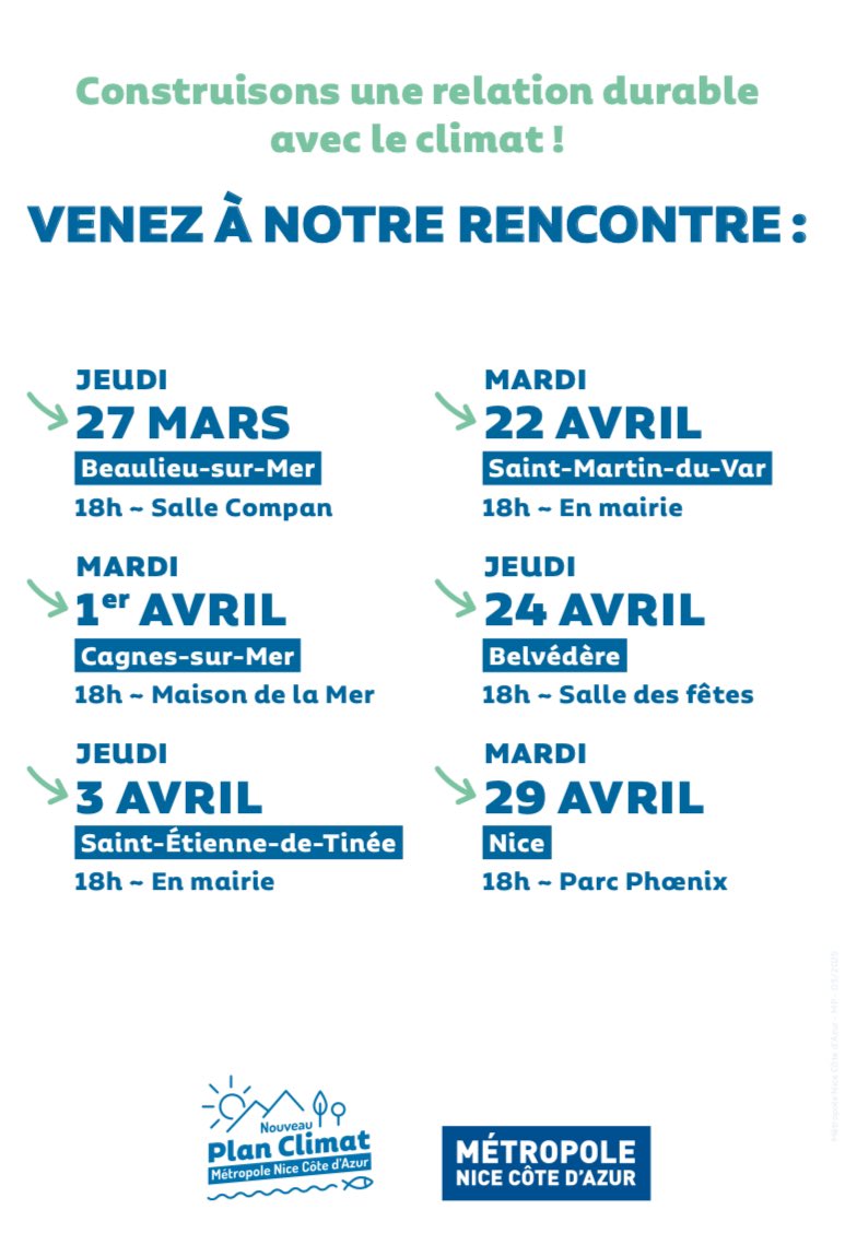Romain Cardelli (@romaincardelli) on Twitter photo Plan Climat <a href="/MetropoleNCA/">Métropole Nice Côte d'Azur</a> 2026-2032, vous souhaitez y participer? C’est parti! Jusqu’au 15 juin, vous pouvez y contribuer via notre plateforme et en venant à notre rencontre dans les communes ✅
nicecotedazur.org/actualites/con… Plan Climat <a href="/MetropoleNCA/">Métropole Nice Côte d'Azur</a> 2026-2032, vous souhaitez y participer? C’est parti! Jusqu’au 15 juin, vous pouvez y contribuer via notre plateforme et en venant à notre rencontre dans les communes ✅
nicecotedazur.org/actualites/con…