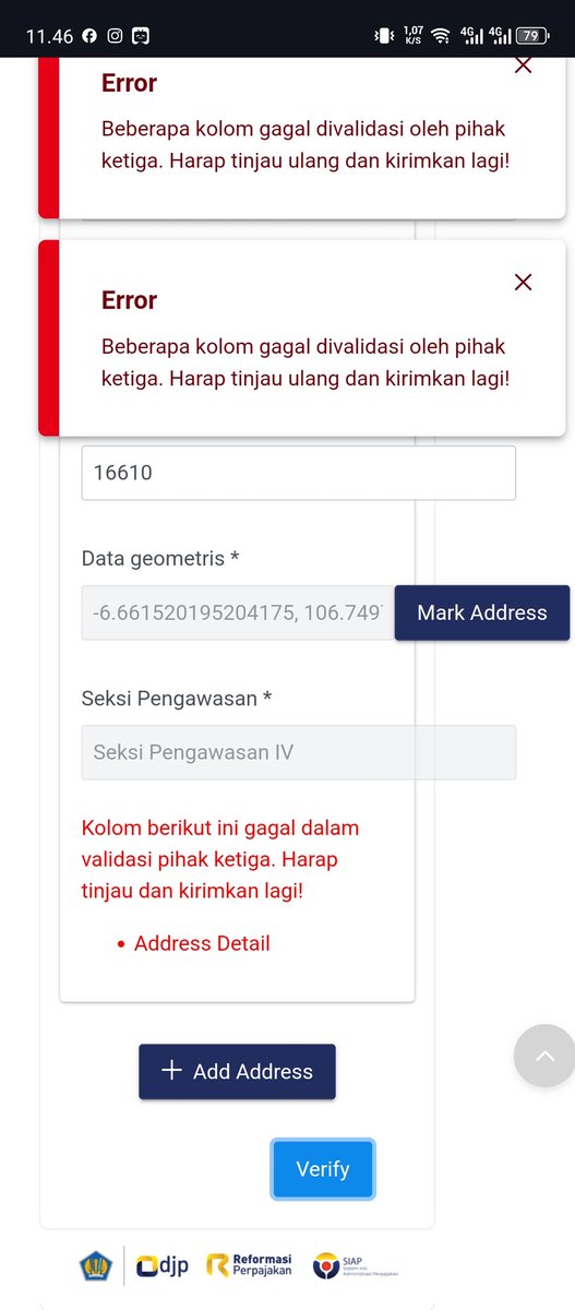 INI APA SIH BEGINI TERUS ... INI ALAMAT UDAH LENGKAP SE LENGKAP LENGKAPNYA NIH !!!
<a href="/DitjenPajakRI/">#PajakKitaUntukKita</a> <a href="/kring_pajak/">#PajakKitaUntukKita</a> 

#npwp #npwponline #pajakonline