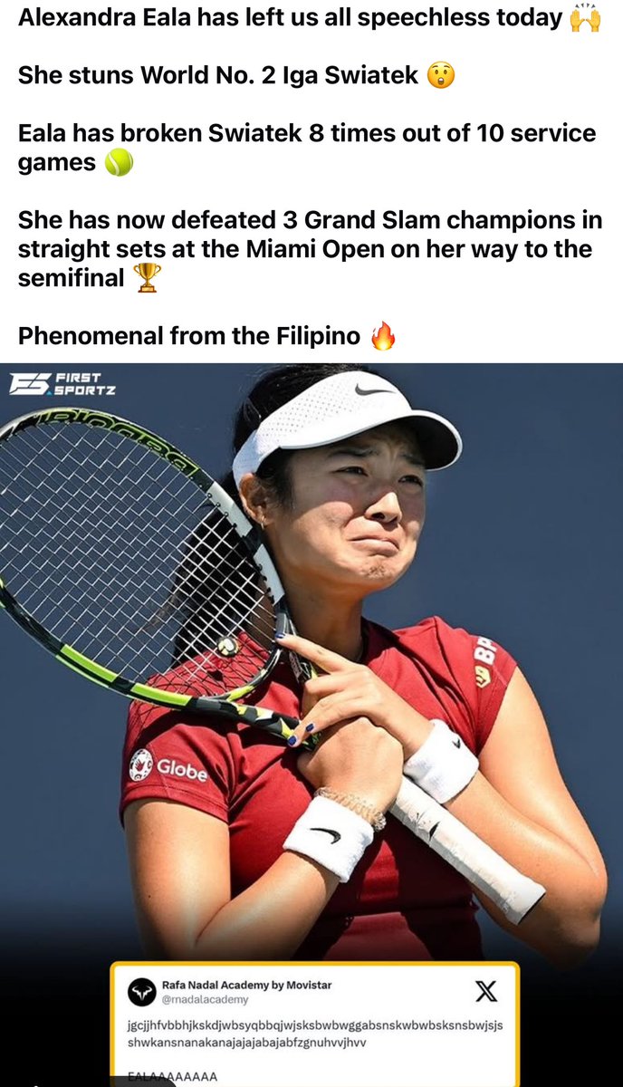 Filipina mungkin sedikit lebih parah dibanding Indonesia dalam Korupsi,kemiskinan,pengangguran,kriminalitas dll
Tapi mrk punya kebanggaan di bidang olahraga papan atas dgn rekor fantastis.!

Dulu ada Manny Pacquiao yg konon kalau lagi bertanding,semua aktifitas kriminal menjadi