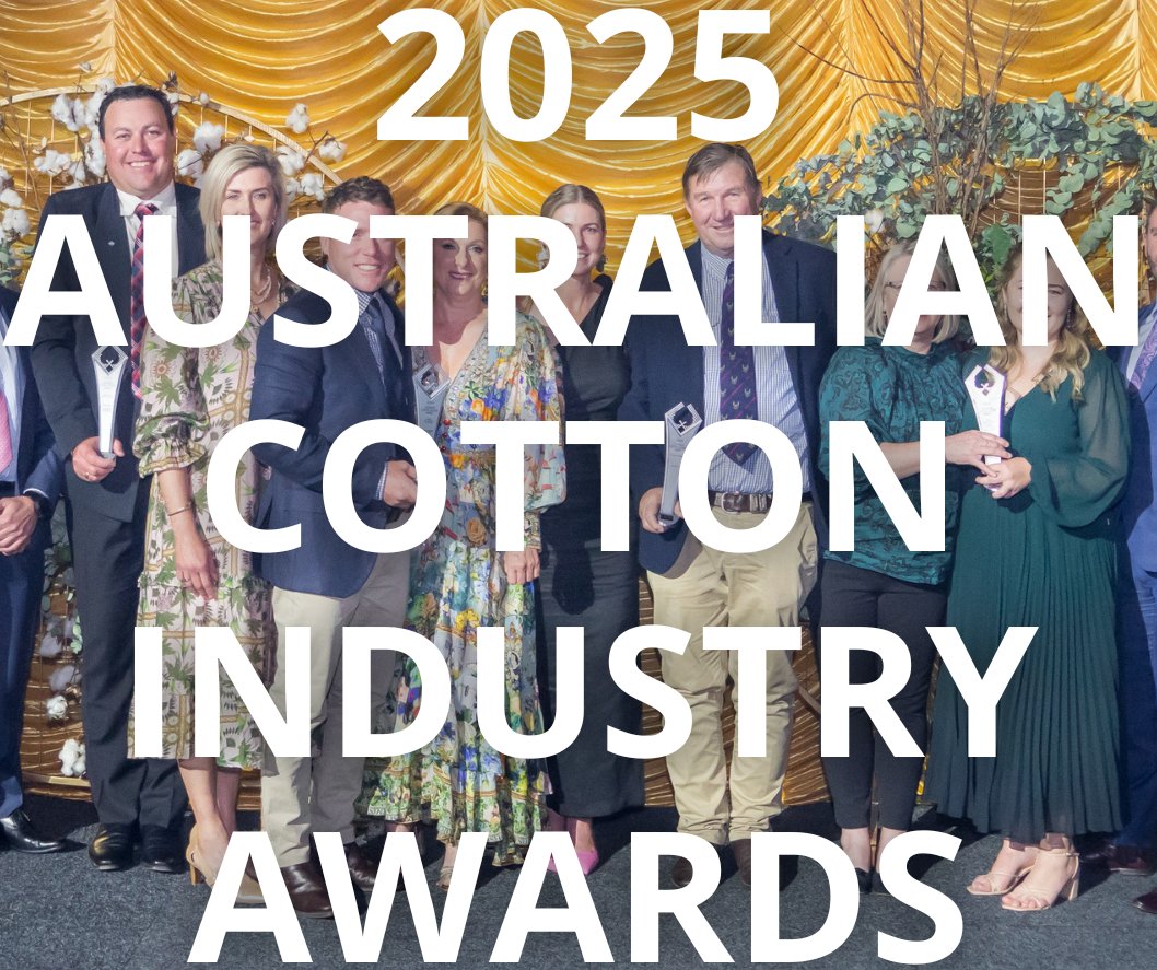 There’s just one week left to nominate for the 2025 Australian Cotton Industry Awards 🌱
Nominate now for:
🏆 Bayer Grower of the Year
🌾 AgriRisk High Achiever
✨ CRDC Chris Lehmann Young Cotton Achiever
🔬 CSD Researcher of the Year
ow.ly/I46350VprFZ
 @cottonresearch