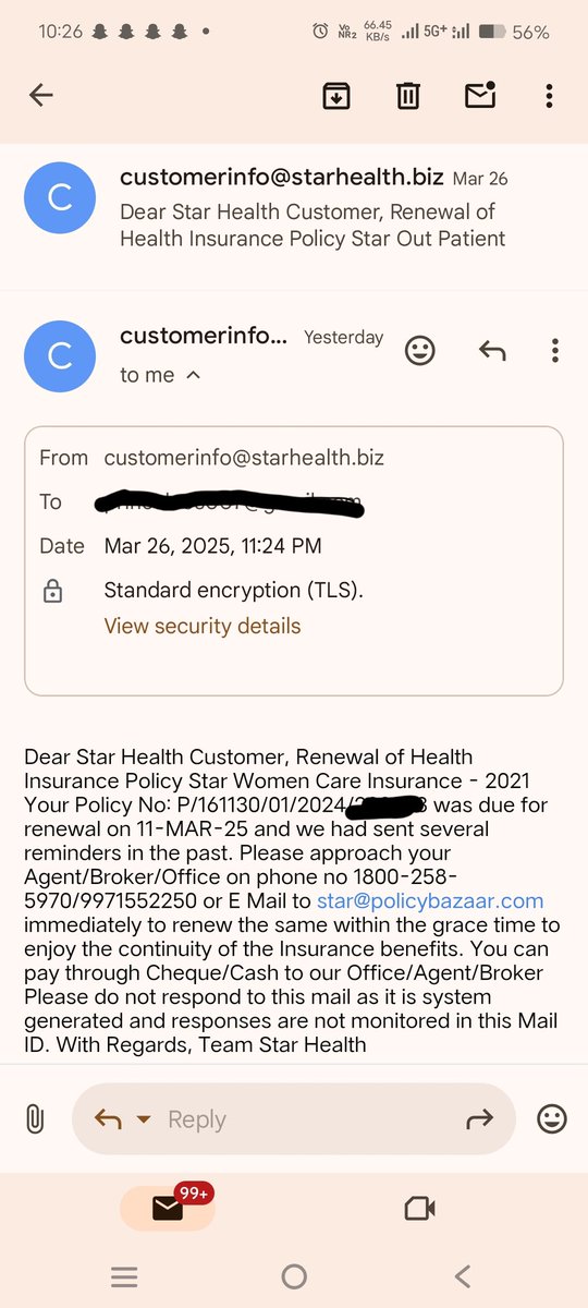 Phulwanism's tweet photo. From @StarHealthIns I am getting automated calls but not a single time any agent reach me after sharing my situation to there support emails. Is this a sign to do not be a customer of this firm #indore #HealthInsurance #StarHealth #worstexperience https://t.co/8baJmxVlKQ