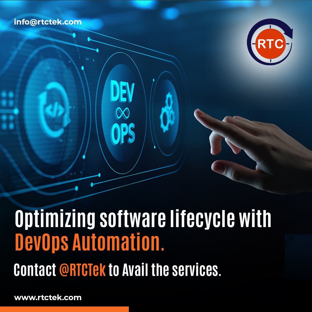 RtcTek's tweet image. Optimizing the software development lifecycle is crucial for achieving efficiency and reducing costs. #RoundTheClockTechnologies’ DevOps Automation Services optimize every phase of the lifecycle—from code integration to deployment and maintenance.