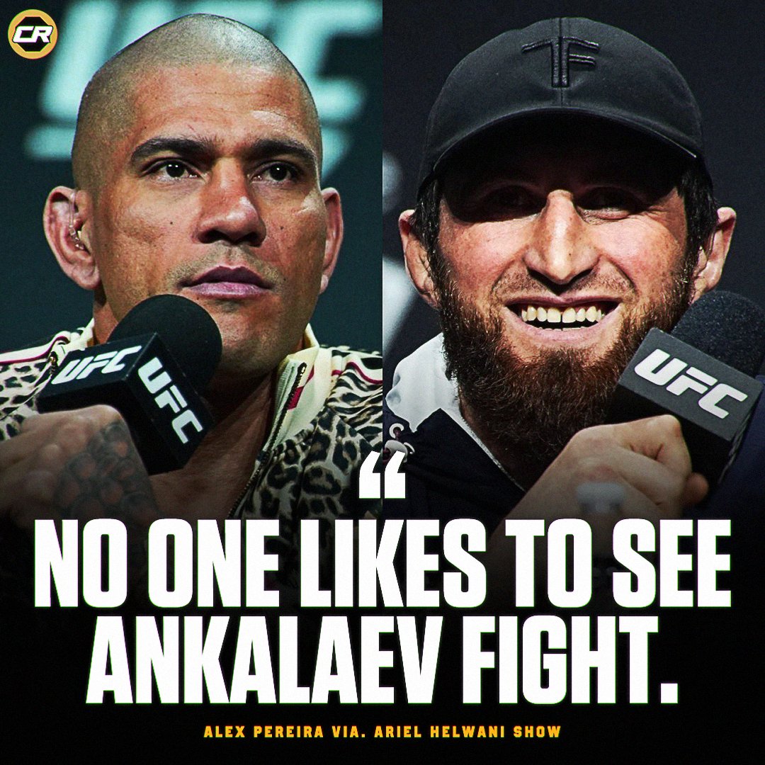 ChampRDS's tweet photo. Alex Pereira reacts to Magomed Ankalaev's recent posts on X:

"I don't even need to talk about these guys. They're talking because it's the only way they can get noticed. Because everyone knows that no one likes to see [Ankalaev] fight.

I don't need to say anything because, as I said, I have a good relationship with the organization, my managers... Why should I keep provoking a guy and giving him some credit here?"

(via. @arielhelwani) #UFC #MMA