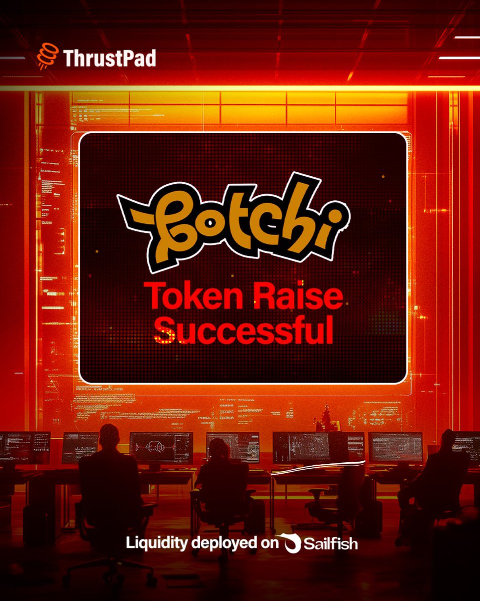 $BTH token has smashed its soft cap goal with a successful raise of 17,328.7 EDU!  

Next up:  
- Claim your token on ThrustPad 
- Add Liquidity on SailFish + Earn Yuzu 
- Trade BTH/ EDU on SailFish + Earn Yuzu  

Join Ongoing Fair Launches: app.thrustpad.finance/fair-launch