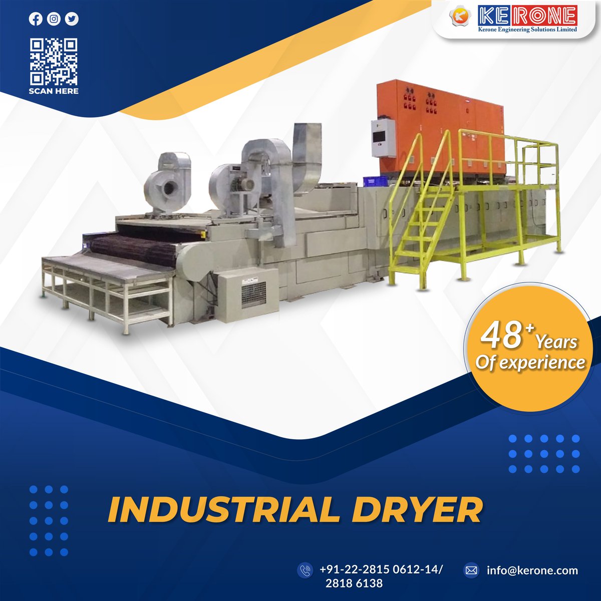 kerone5's tweet image. Choosing the Right Industrial Dryer for Your Needs! 🔥💨
Industrial drying plays a crucial role in food, chemical, pharmaceutical, and biomass processing. But how do you select the right dryer
visit kerone.com/industrial-dry…
#IndustrialDryers #DryingTechnology #ProcessOptimization