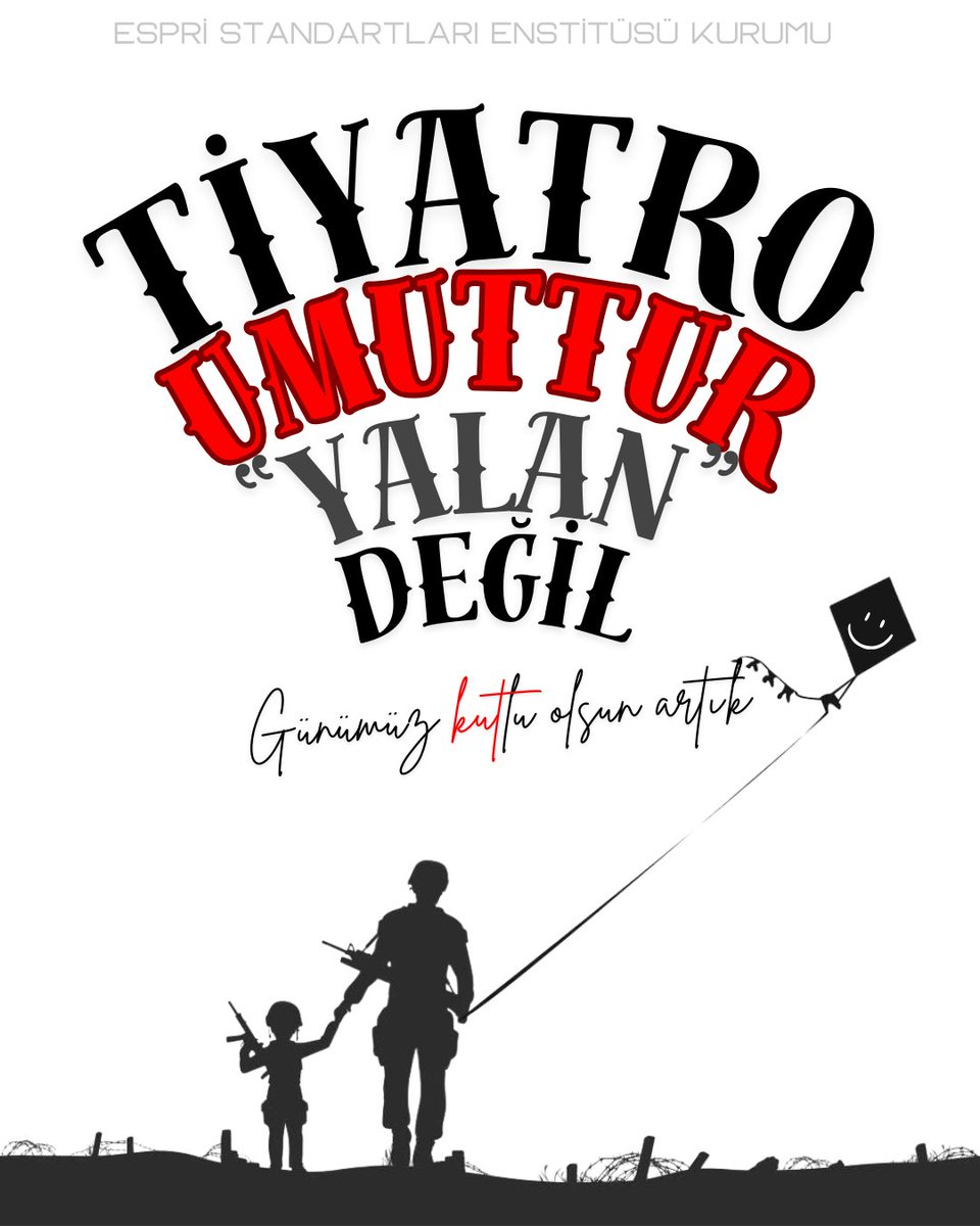 🧠
Güzel bir düşü olmayan, rüya görmeyi bilmeyen hiç kimseyi dinlemeyin. Onun, size anlatacak bir yarını yoktur.
🛌 
Günümüz kutlu ve mutlu olsun artık !
😎
#espristandartlarıenstitüsükurumu #tiyatro #dünyatiyatrogünükutluolsun #27martdünyatiyatrogünü