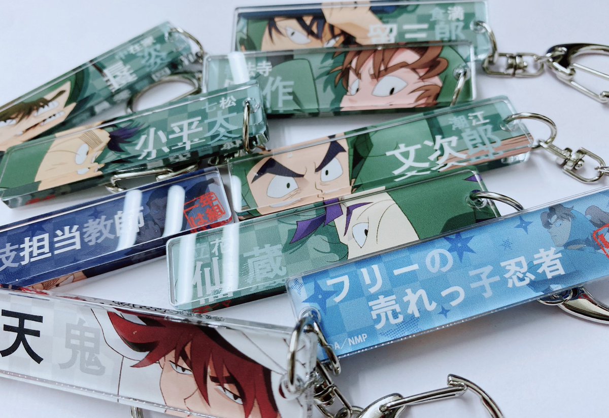 忍たま乱太郎 目ヂカラアクキー 6個 フレームマグネット2個 (6年生