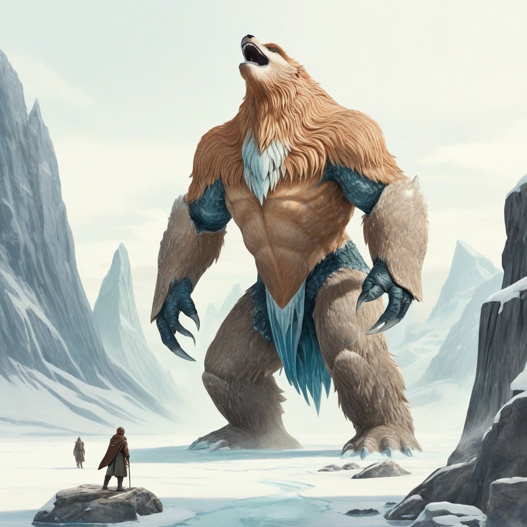UncomfortLogic's tweet photo. #ai #aiArt #aiArtWork #AncientCreature #ThawingIce #FrozenInTime #MysteriousFind #NatureDiscovery #HumanAwe #Paleontology #IceAge https://t.co/vRKJFY9Epb