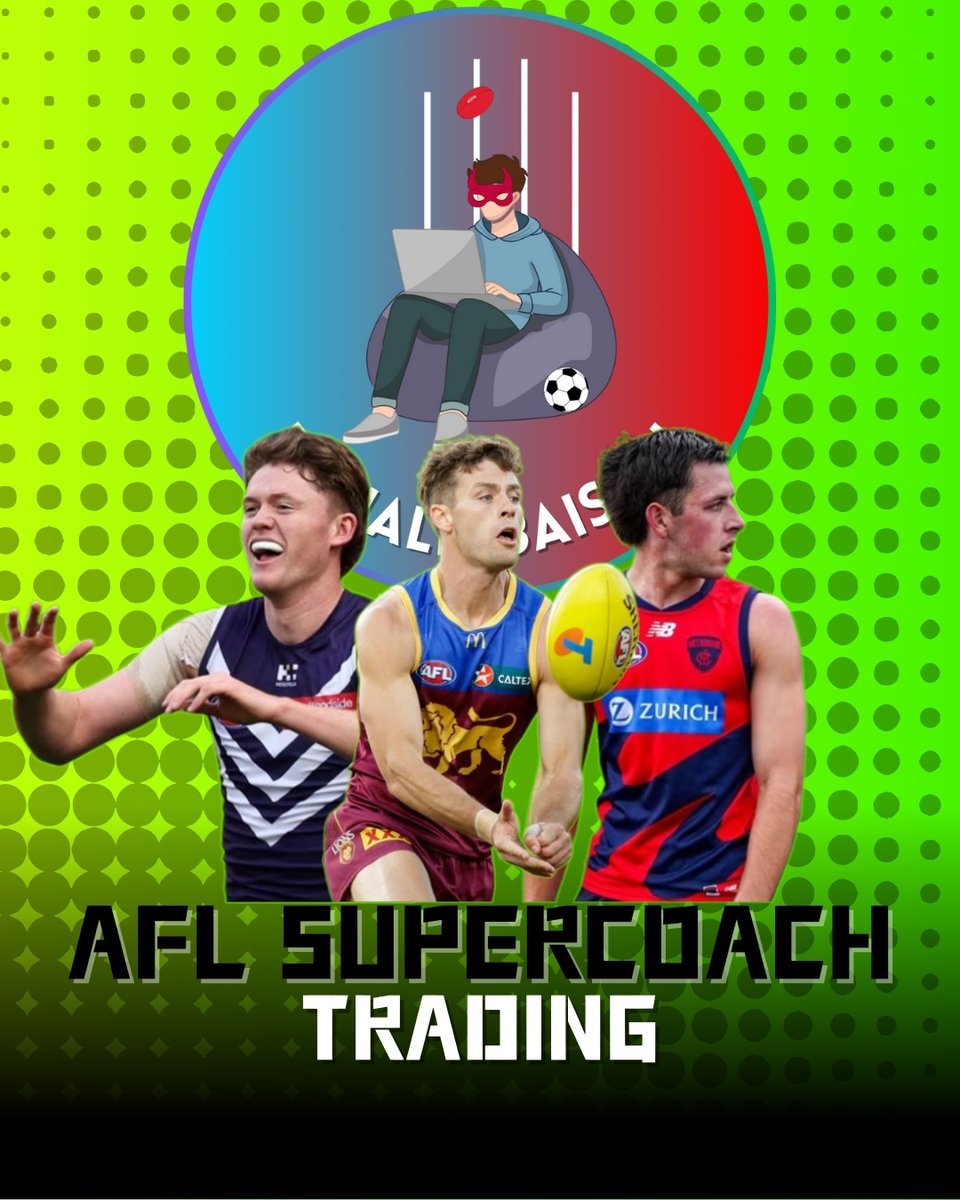 ZonaldBaison's tweet photo. My new YouTube video on the basics of trading in AFL Supercoach is out now! Here’s the link: https://t.co/u7LQTdah1m

#afl #aflsupercoach https://t.co/ImBFx4wgkw