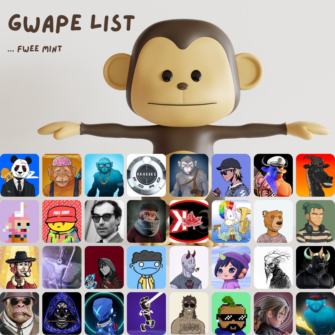 Gwapes (@Grapes) on ApeChain 

FREE MINT: 178/2,000

INTERACT HERE FOR A SPOT 👇