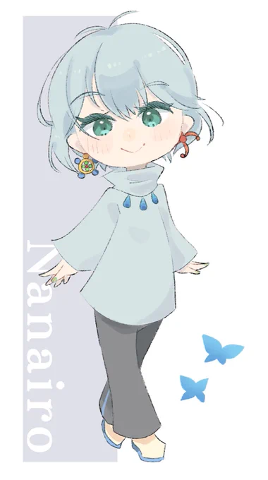 ふにふにさん()に、代理の「なないろ」を描いて頂きました!!すごく美しくて可愛くて描いていただけて幸せです!!本当にありがとうございます#ここシビション 