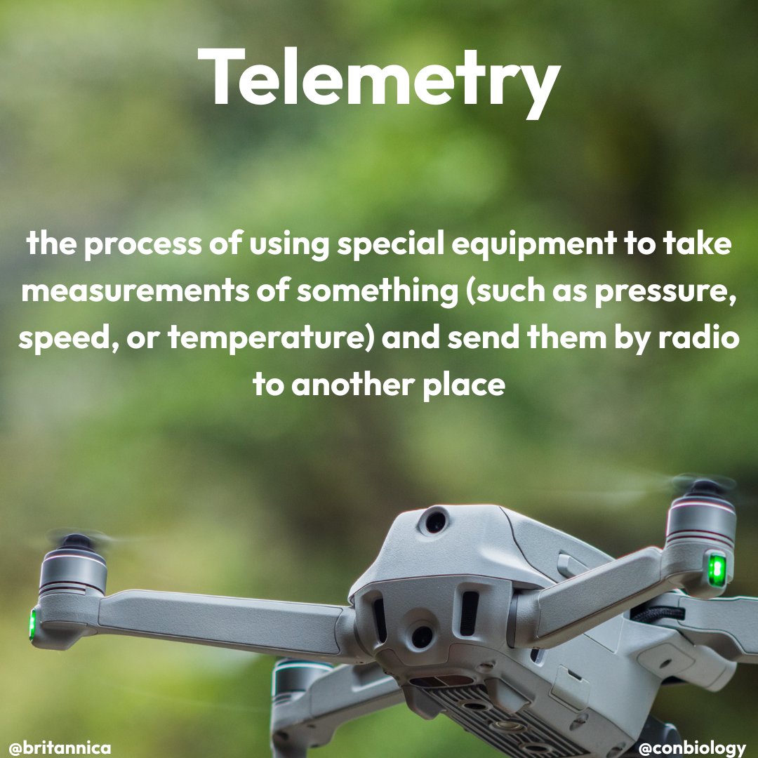 ConBiology's tweet image. The #WordoftheWeek is #Telemetry! 🛰🌿
#conservation #science #stem #stemwords