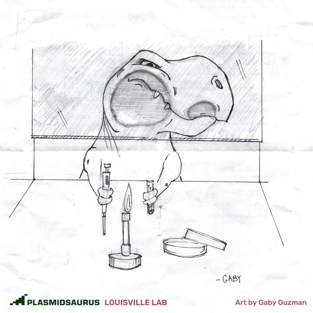 Nothing like a little face-to-fume hood contact 😌 🦖