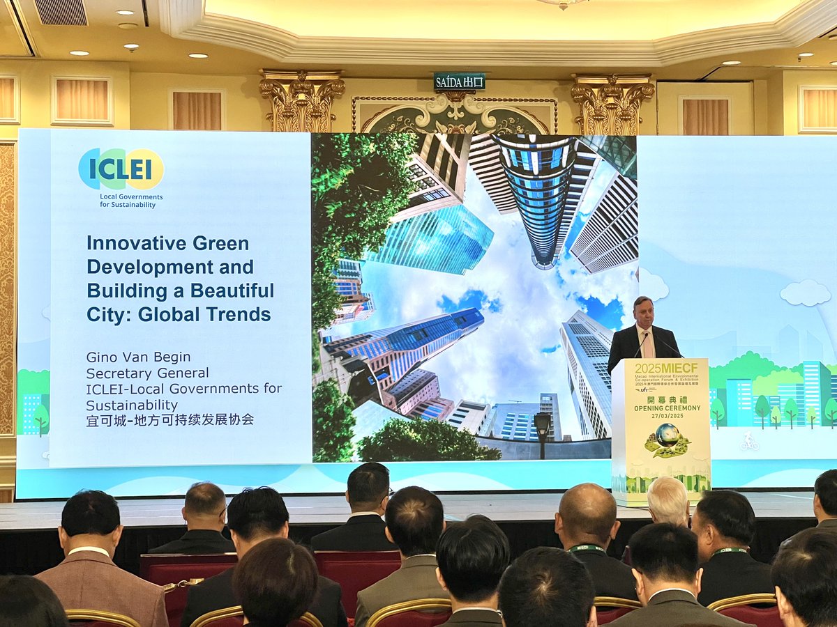 ICLEI East Asia (@icleieas) on Twitter photo ๐Cities produce over 70% of global COโ emissions but can drive change! At 2025 #MIECF Opening, <a href="/ICLEI/">ICLEI</a>โs Secretary General Gino Van Begin emphasized the importance of public-private collaboration, net-zero strategies, and circular economies for resilient & sustainable cities๐ฑ๐๏ธ ๐Cities produce over 70% of global COโ emissions but can drive change! At 2025 #MIECF Opening, <a href="/ICLEI/">ICLEI</a>โs Secretary General Gino Van Begin emphasized the importance of public-private collaboration, net-zero strategies, and circular economies for resilient & sustainable cities๐ฑ๐๏ธ