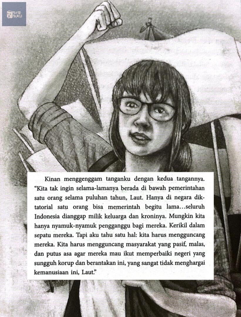 basebuku's tweet image. 📚 cw // spoiler laut bercerita 

Kalo ngomongin Kasih Kinanti knp SEDIH BGT. Dari semua tokoh, dia yg paling diburu aparat. Paling dicari karena dia otak pergerakan. Sampai “mereka” membungkam dia dan keberadaanya lenyap tidak diketahui siapapun 💔