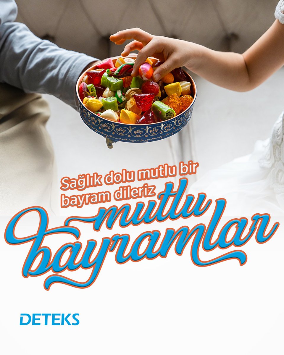 Sağlık dolu mutlu bir bayram dileriz. Ramazan Bayramınız kutlu olsun!

#deteks #ramazanbayramı #bayram
