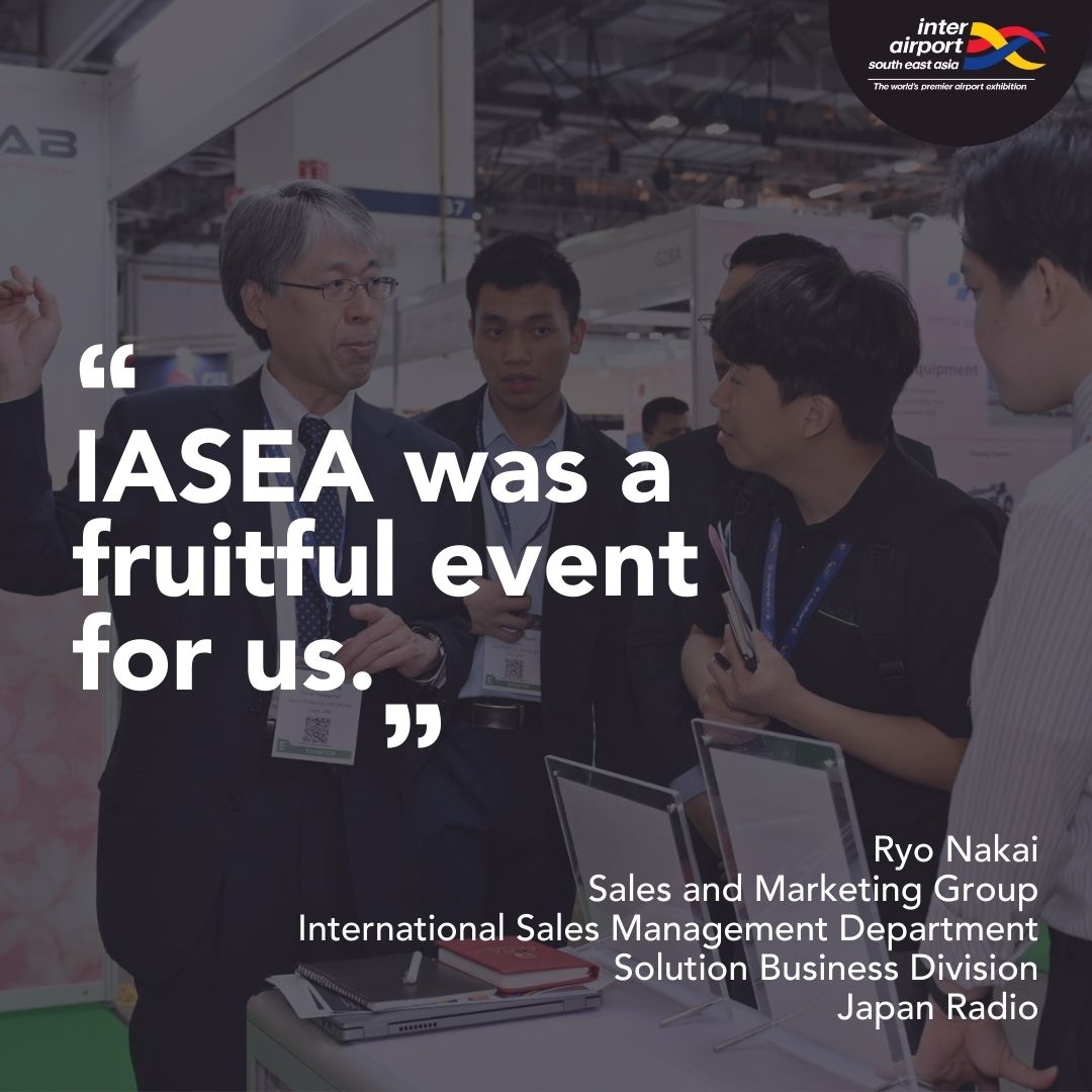"IASEA was a fruitful event for us." – Japan Radio Company Ltd

#IASEA continues to propel the airport industry towards a future, driven by innovation, collaboration, and transformative solutions.

#interairport #IASEA