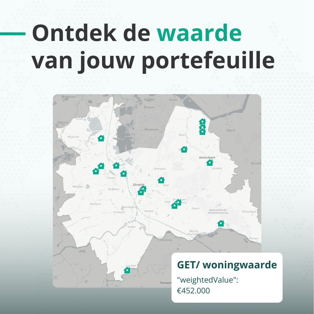 Met de Woningwaarde API krijg je direct toegang tot betrouwbare en actuele marktwaarden. Ideaal voor vastgoedprofessionals, financiële instellingen en ontwikkelaars die snel en efficiënt waarde-inzichten nodig hebben.

bit.ly/3DS0gOB