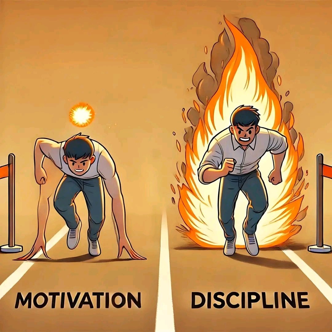 Slide_Designer's tweet image. Motivation vs Discipline!