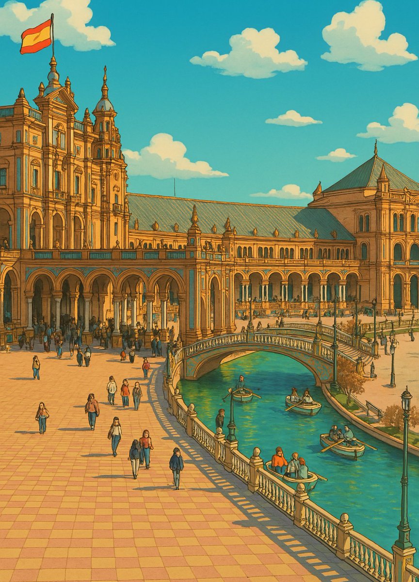 NickLovesSpain's tweet photo. The most iconic sites in Spain —

Reimagined in the timeless style of Studio Ghibli… 🧵✨ https://t.co/sv9PMZFjLe