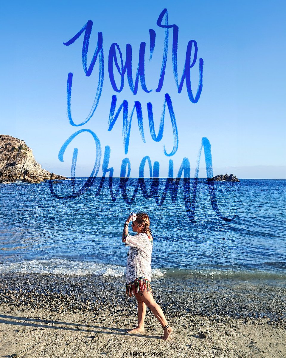 Quimick's tweet image. A dream came true ❤️ 

#lettering #BeachVibes