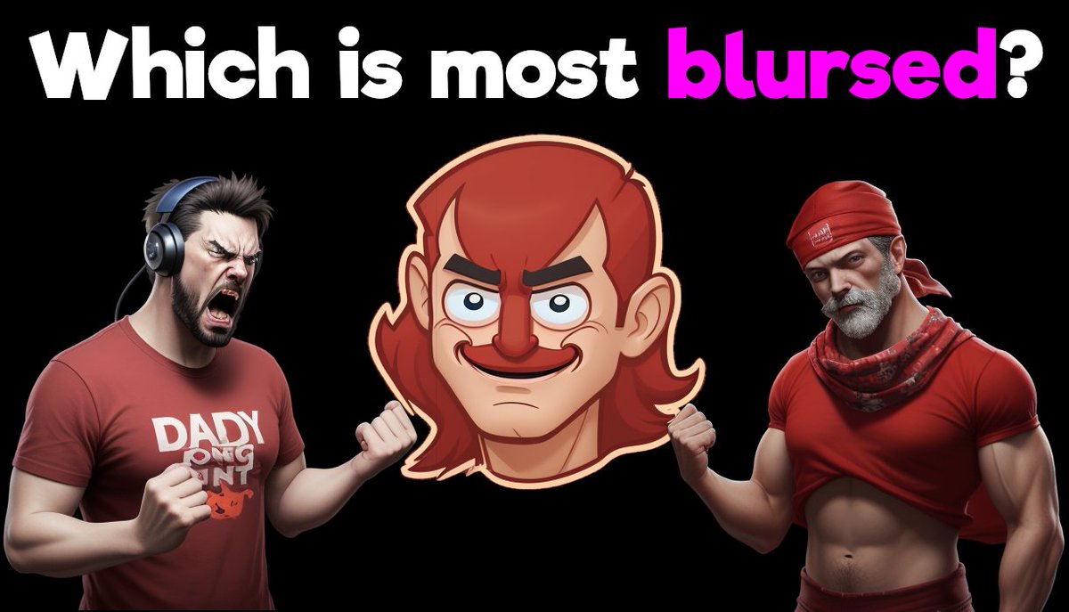 CynicPlacebo's tweet photo. Which AI image is most #blursed?
Vote on @Shenani_Gamers YT Community page!
https://t.co/U5L7vZnfje https://t.co/RTNhWJrNbw