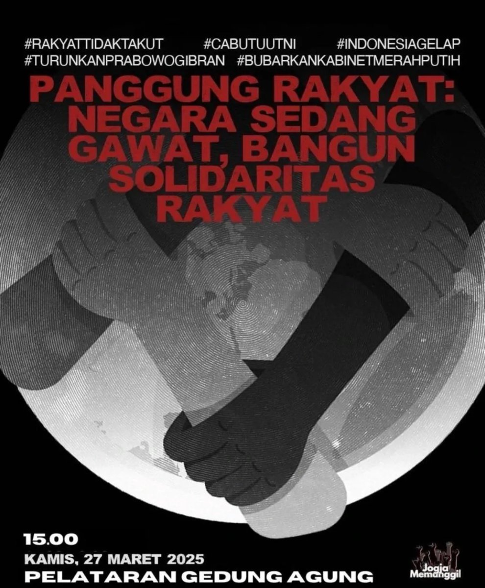 Jangan lupa sore ini merapat di pelataran gedung agung. Akan ada buka puasa bersama juga.