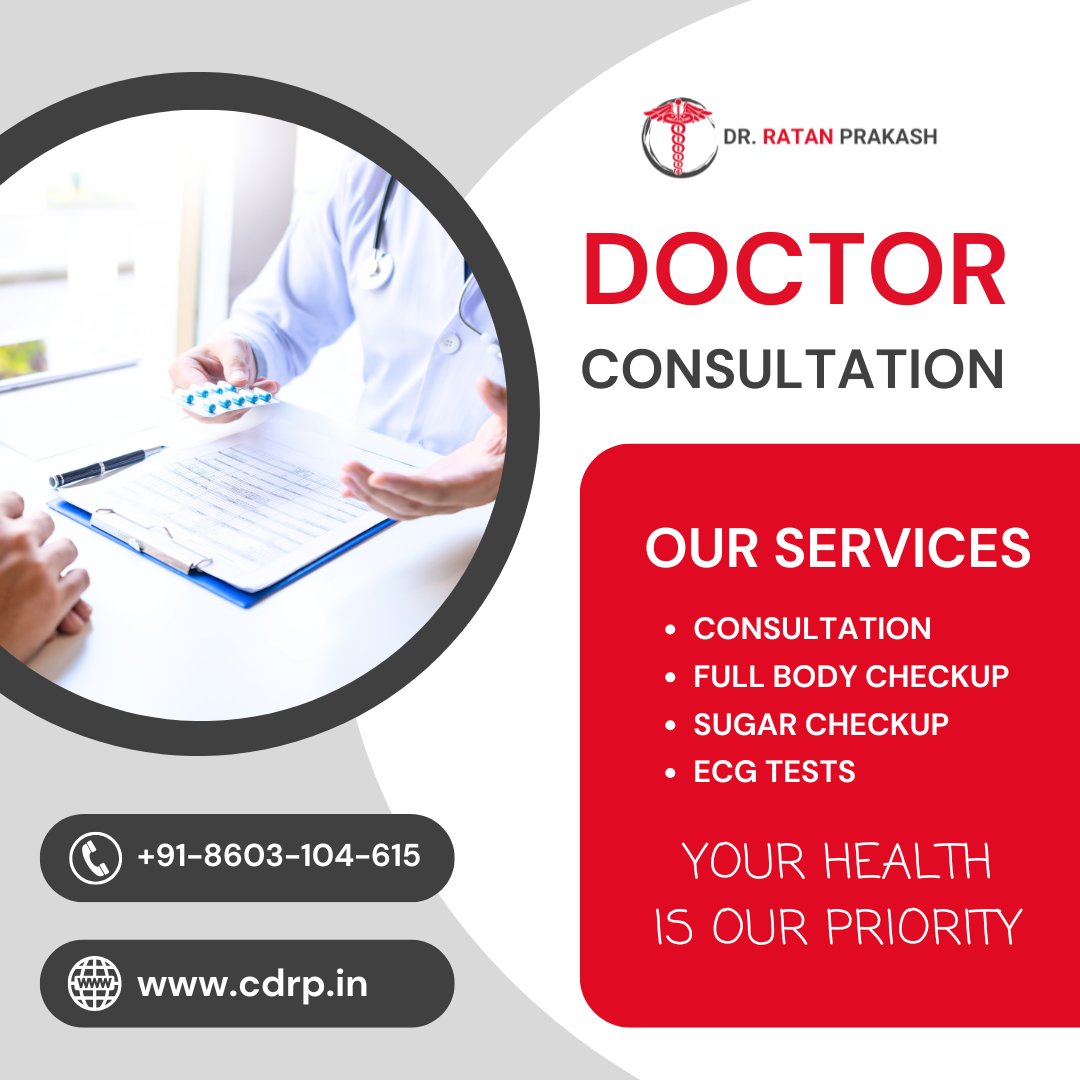 ratan_clinic's tweet photo. Get comprehensive healthcare services, including consultation, full body checkup, sugar checkup, and ECG tests for a healthier life. Book your appointment today!
☎+91-9430-829-175
🌐https://t.co/6HLcmXF1Qn
#DrRatanPrakash #HealthFirst #FullBodyCheckup #ECGTest #SugarCheckup https://t.co/uR0xydA5xt