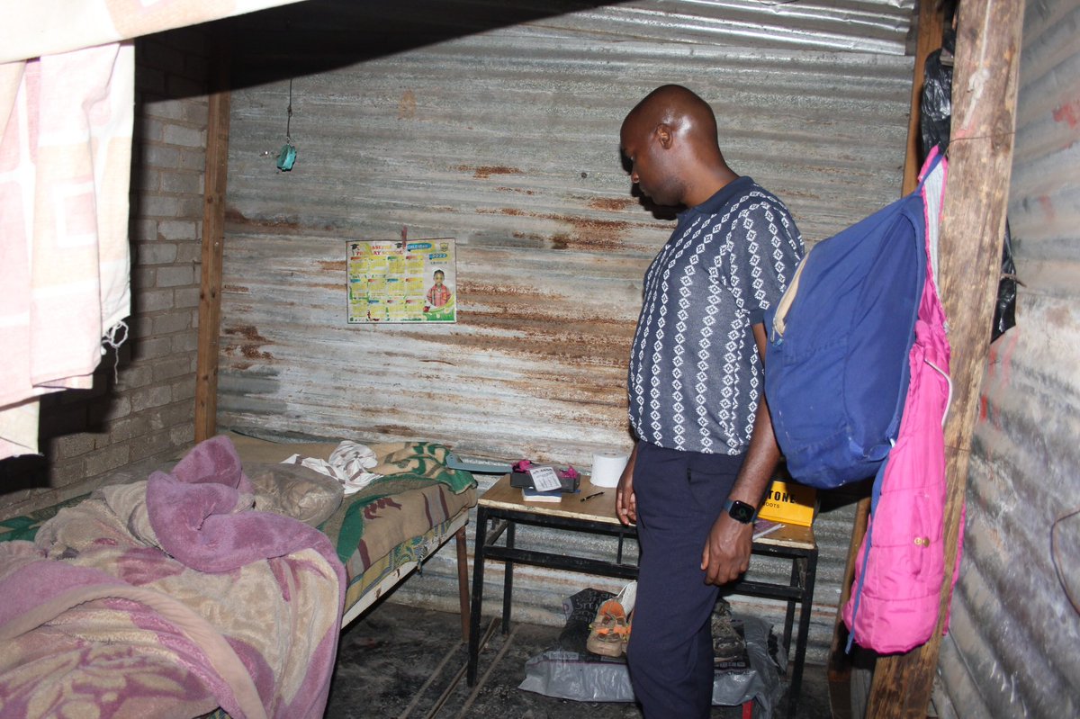 As part of oversight with the PC of Employment &amp; Labour, on Tuesday we visited NW Broidery. A farm in Mafikeng where black workers are exploited and taken advantage of by a racist white owner. Black workers live in shacks and containers in the farm that aren’t suitable for any