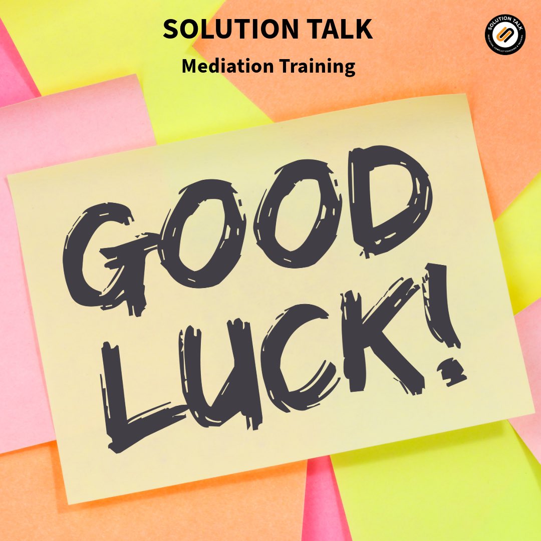 solutiontalkuk's tweet image. Final day of our @CollofMeds approved &amp;amp; @TheCPDService certified Interpersonal Mediation Foundation Training Course! Today, our trainee workplace #mediators take on their assessed role plays. Wishing everyone the best of luck!

#mediation #trainingcourse #SolutionTalk #skills