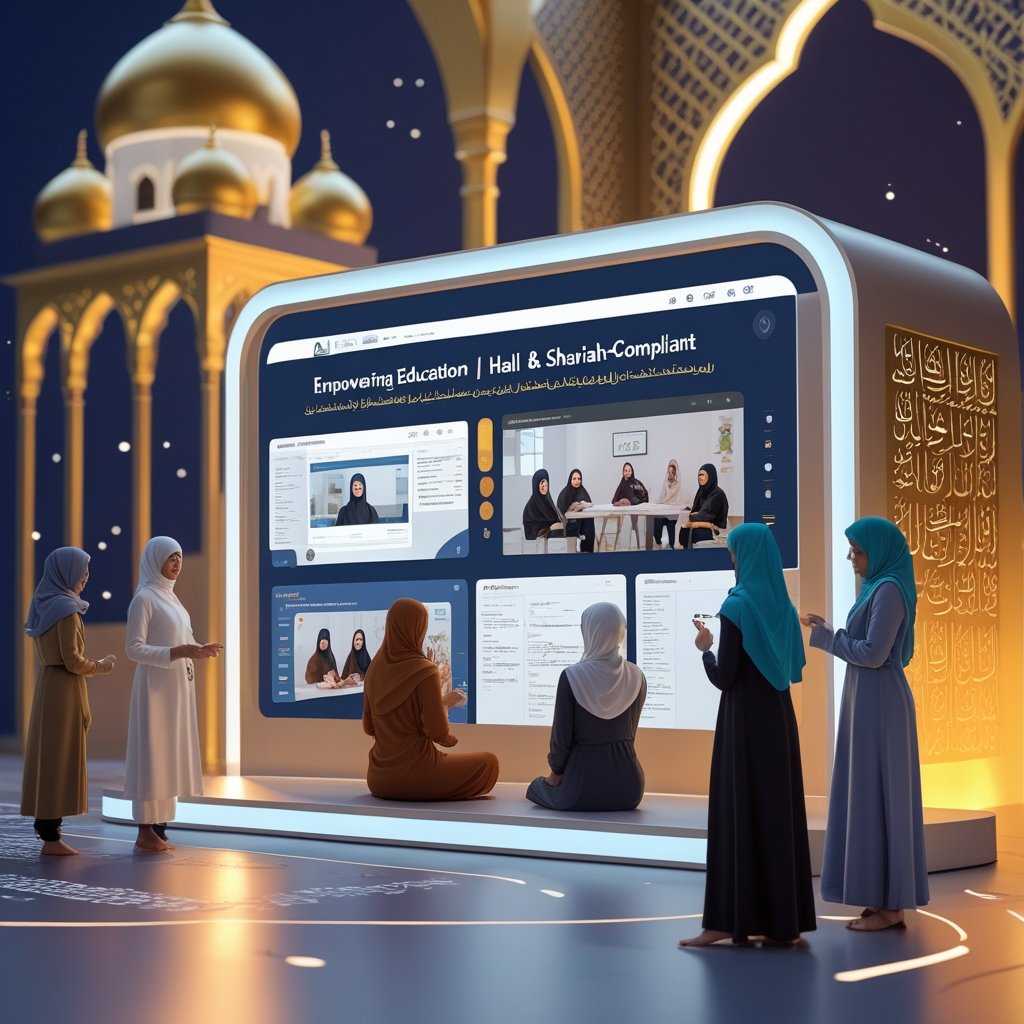 "Empowering minds, enriching souls. Our Shariah-compliant &amp; Halal-certified Virtual Learning and Community Platform is redefining education with faith, knowledge, and technology. Join us in building an authentic, ethical, and empowering learning experience! #HalalEducation