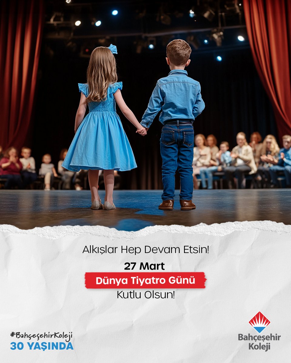 Tiyatroyu seven, içinde bulunan, izleyen herkesin 27 Mart Tiyatro Günü'nü kutlarız. 🎭

#BahçeşehirKoleji