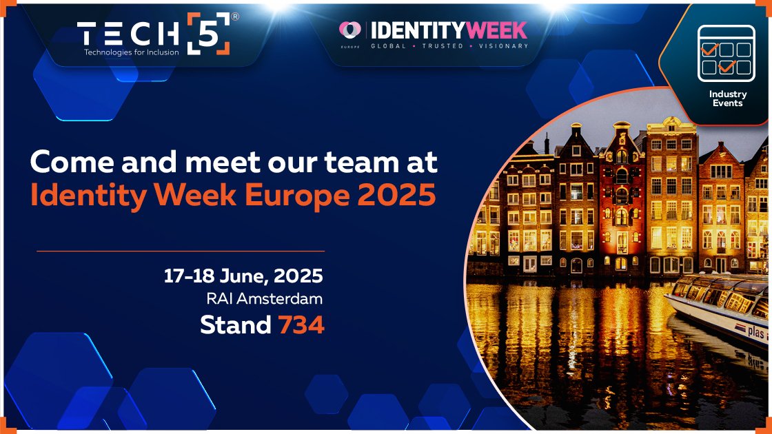 TECH5 will exhibit at Identity Week Europe 2025 on June 17th and 18th in Amsterdam, presenting the latest demos of its innovative technology platforms and offerings powering Digital IDs and Digital Public Infrastructure. 

Learn more: tech5.ai/identity-week-…