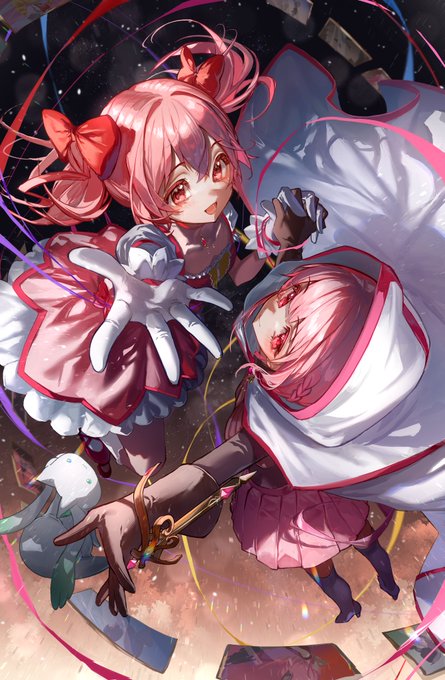 魔法少女こぼねちゃん&みるくちゃんの全身ですグッズになる予定