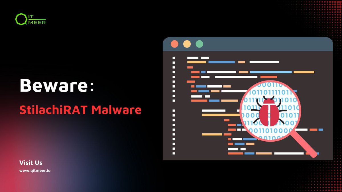 QitmeerNetwork's tweet image. 🚨【Security Alert】Microsoft exposes new StilachiRAT malware launching targeted attacks on crypto assets!
⚠️ ... Are your crypto assets safe?

👉 Check out the → medium.com/p/beware-stila…

#CyberSecurity #CryptoAssets #HackingAttack #StilachiRAT