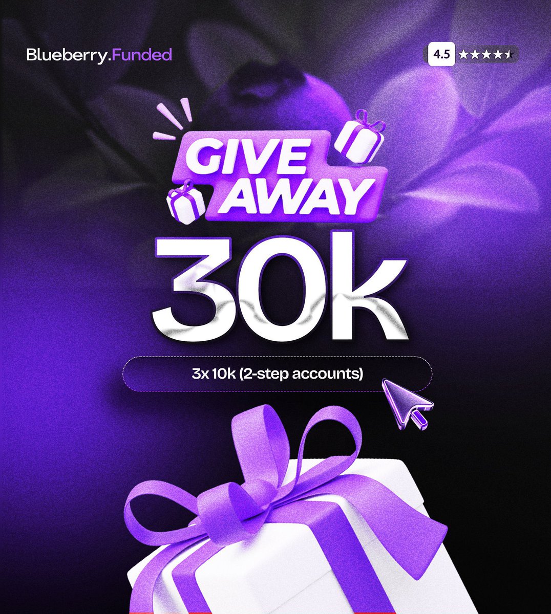 T I M I S Z N (@timiszn_01) on Twitter photo $30,000 GIVEAWAY !!! 🎁
3 X 10K 2-Step Challenges to 3 Followers!
To Qualify :
• Visit <a href="/BlueberryFunded/">Blueberry Funded</a> and comment something you like about BlueberryFunded under one of their tweets & drop “done” under this comment section.
• MUST Follow : <a href="/Timiszn_01/">T I M I S Z N</a> & <a href="/BlueberryFunded/">Blueberry Funded</a> $30,000 GIVEAWAY !!! 🎁
3 X 10K 2-Step Challenges to 3 Followers!
To Qualify :
• Visit <a href="/BlueberryFunded/">Blueberry Funded</a> and comment something you like about BlueberryFunded under one of their tweets & drop “done” under this comment section.
• MUST Follow : <a href="/Timiszn_01/">T I M I S Z N</a> & <a href="/BlueberryFunded/">Blueberry Funded</a>
