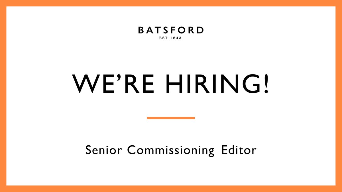 An exciting opportunity at Batsford has arisen for a new #SeniorCommissioningEditor 
 
Want to apply? Head to our website to find out more. batsfordbooks.com/news-or-event/…

#jobsinbooks #jobsinpublishing #editor #publishing #publishingjobs