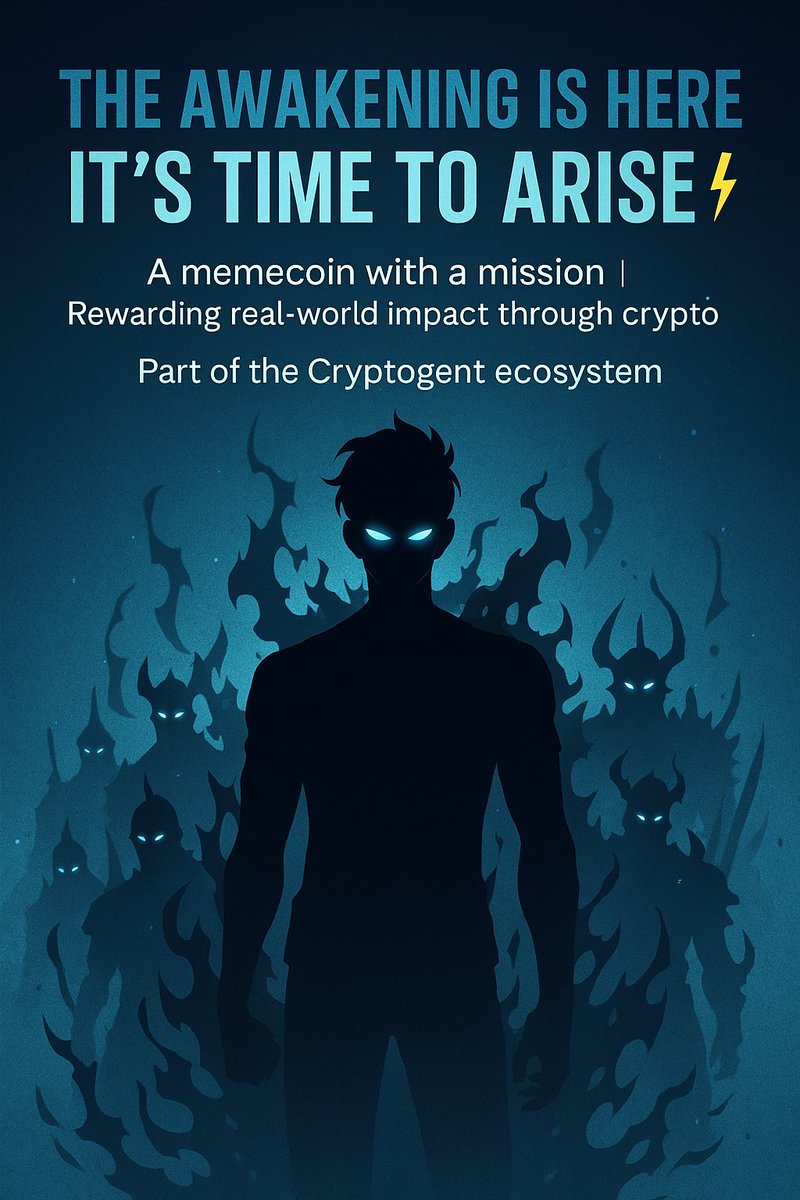 Make a difference!  
Chart:  dexscreener.com/solana/fxjiymf…

Invest:
raydium.io/swap/?inputMin…

#AriseToken #CryptoForGood #Solana #MemecoinWithPurpose #TheAwakeningIsHere