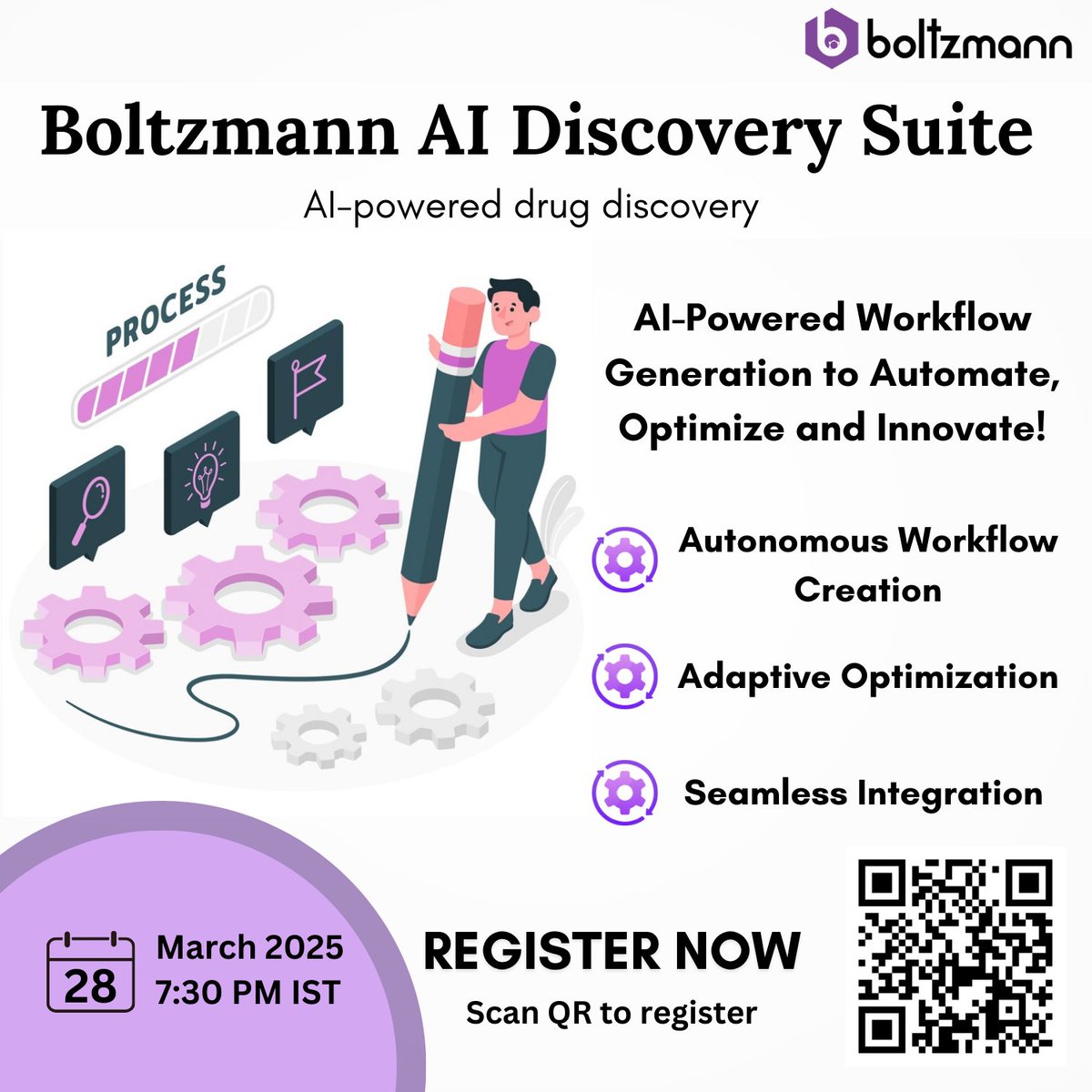 LabsBoltzmann's tweet image. ✨AI-Powered Workflow Generation: Automate,Optimize,Innovate!
Boltzmann Agents can now generate, refine, and automate workflows—turning complex operations into seamless, self-optimizing systems
Register now: zoom.us/meeting/regist… 
#WorkflowAutomation #AIAgents #AgenticWorkflows