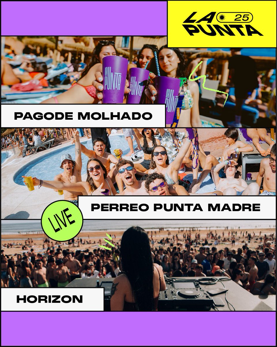 lapuntafun's tweet photo. A pergunta que + nos têm feito.. Estas são as festas que vos vão manter acordados dia e noite 😎 E nos intervalos entre elas, há sempre mais! 🔥 Malas prontas? #lapunta2025 https://t.co/8tmW2lIpdP
